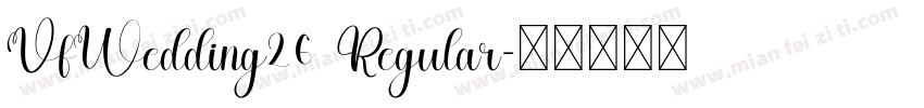 VfWedding26 Regular字体转换